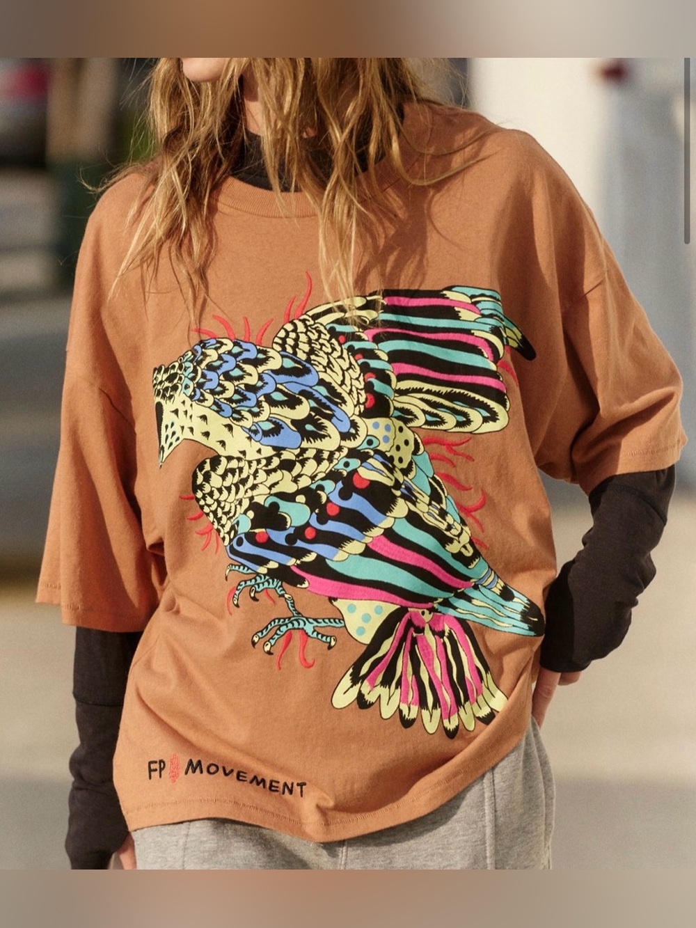 Free People Movement Elliot Snowman Graphic Tee